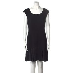 $300 Layered REBECCA TAYLOR Black Mini Shift Dress Size: S